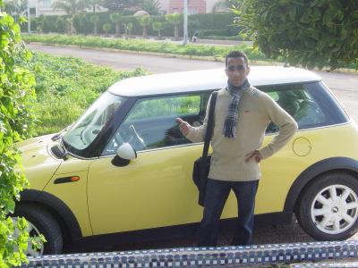 c mon ami simo avec sa mini cooper